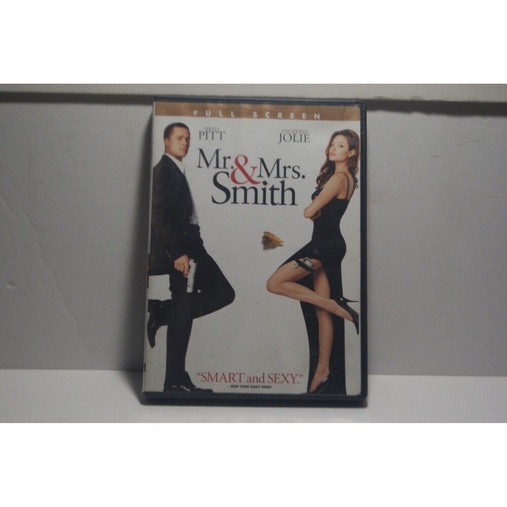 Mr. & Mrs. Smith (Full Screen 2005) - DVD -Brad Pitt Action Thriller Hitman